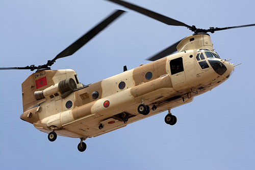 Hélicoptère CH47 Chinook Maroc