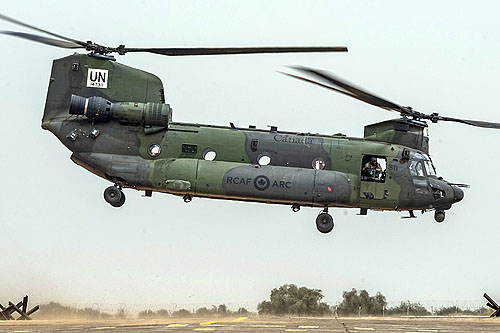 Hélicoptère CH147 Chinook Canada au Mali