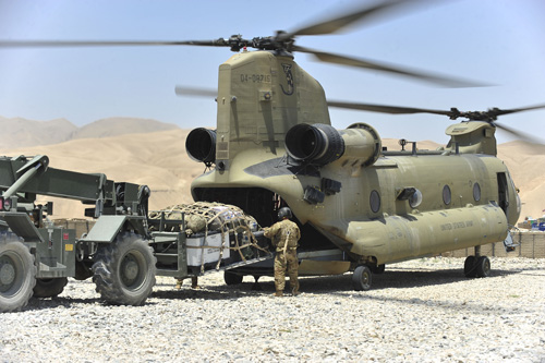 Hélicoptère CH47 ChinookF US Army Afghanistan