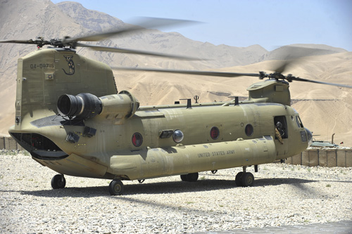 Hélicoptère CH47 ChinookF US Army Afghanistan