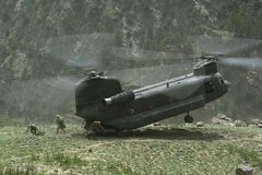 Hélicoptère CH47D Chinook US Army Afghanistan