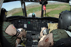 Hélicoptère CH47 Chinook de l'US Army en Afghanistan