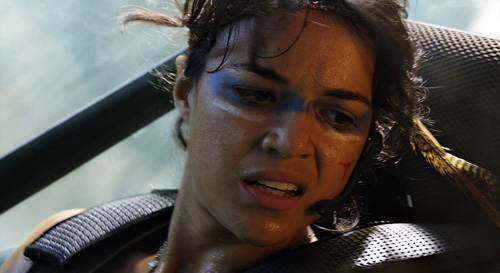 Michelle RODRIGUEZ est Trudy CHACON, pilote d'hélicoptère dans le film Avatar