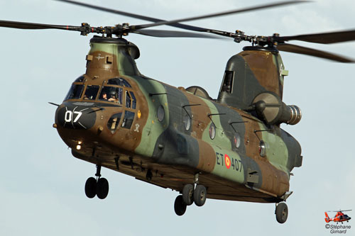 Hélicoptère CH47 Chinook de l'Armée de Terre espagnole (FAMET)