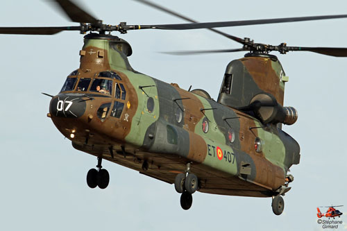 Hélicoptère CH47 Chinook de l'Armée de Terre espagnole (FAMET)