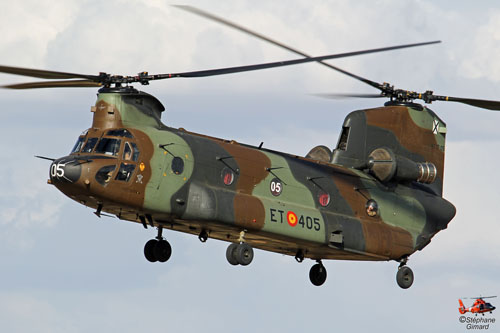 Hélicoptère CH47 Chinook de l'Armée de Terre espagnole (FAMET)