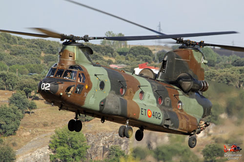 Hélicoptère CH47 Chinook de l'Armée de Terre espagnole (FAMET)