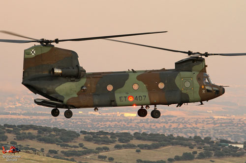 Hélicoptère CH47 Chinook de l'Armée de Terre espagnole (FAMET)