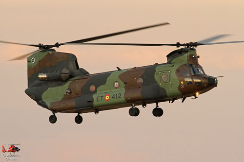 Hélicoptère CH47 Chinook de l'Armée de Terre espagnole (FAMET)