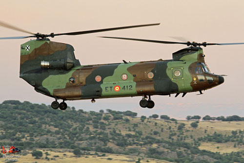 Hélicoptère CH47 Chinook de l'Armée de Terre espagnole (FAMET)