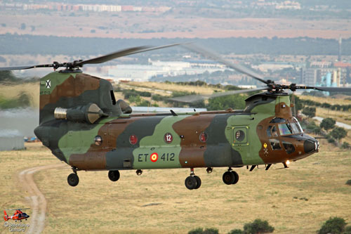 Hélicoptère CH47 Chinook de l'Armée de Terre espagnole (FAMET)