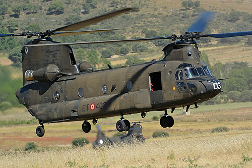 Hélicoptère CH47 Chinook de l'Armée de Terre espagnole (FAMET)