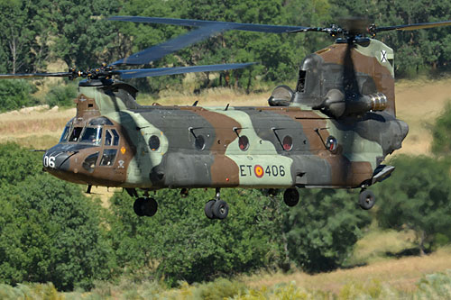 Hélicoptère CH47 Chinook de l'Armée de Terre espagnole (FAMET)