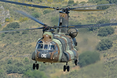 Hélicoptère CH47 Chinook de l'Armée de Terre espagnole (FAMET)