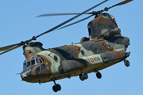 Hélicoptère CH47 Chinook de l'Armée de Terre espagnole (FAMET)