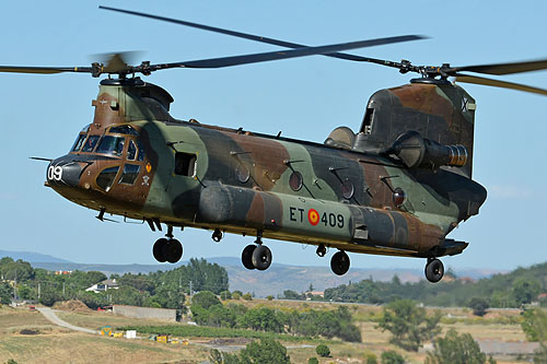 Hélicoptère CH47 Chinook de l'Armée de Terre espagnole (FAMET)