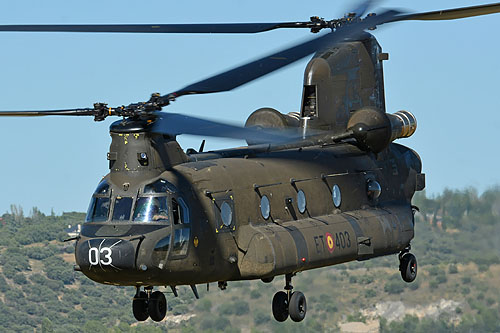 Hélicoptère CH47 Chinook de l'Armée de Terre espagnole (FAMET)