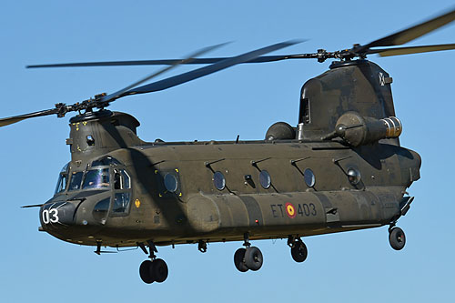 Hélicoptère CH47 Chinook de l'Armée de Terre espagnole (FAMET)