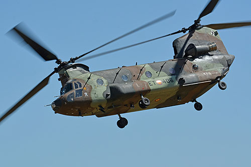 Hélicoptère CH47 Chinook de l'Armée de Terre espagnole (FAMET)