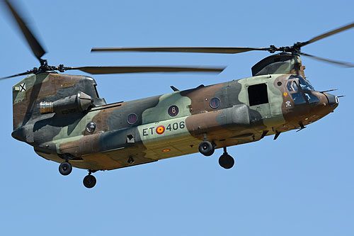 Hélicoptère CH47 Chinook de l'Armée de Terre espagnole (FAMET)