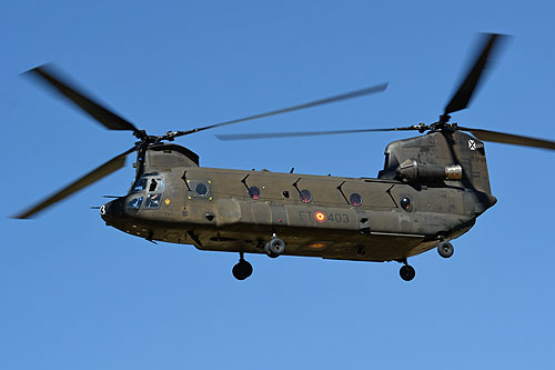 Hélicoptère CH47 Chinook de l'Armée de Terre espagnole (FAMET)