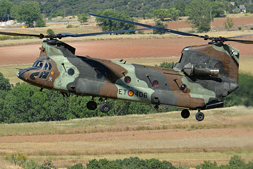 Hélicoptère CH47 Chinook de l'Armée de Terre espagnole (FAMET)