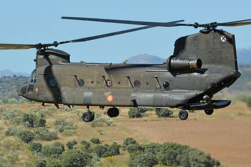 Hélicoptère CH47 Chinook de l'Armée de Terre espagnole (FAMET)