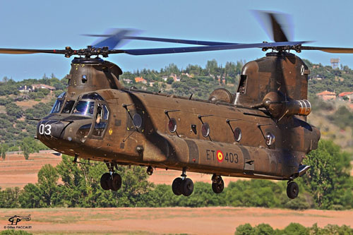 Hélicoptère CH47 Chinook de l'Armée de Terre espagnole (FAMET)