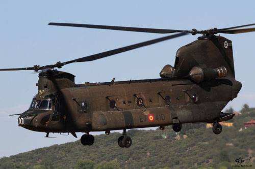 Hélicoptère CH47 Chinook de l'Armée de Terre espagnole (FAMET)