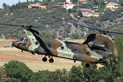 Hélicoptère CH47 Chinook de l'Armée de Terre espagnole (FAMET)