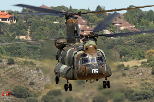 Hélicoptère CH47 Chinook de l'Armée de Terre espagnole (FAMET)