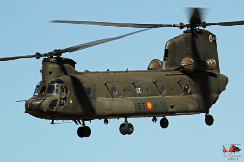 Hélicoptère CH47 Chinook de l'Armée de Terre espagnole (FAMET)