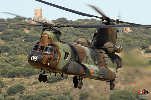 Hélicoptère CH47 Chinook de l'Armée de Terre espagnole (FAMET)