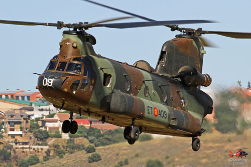 Hélicoptère CH47 Chinook de l'Armée de Terre espagnole (FAMET)