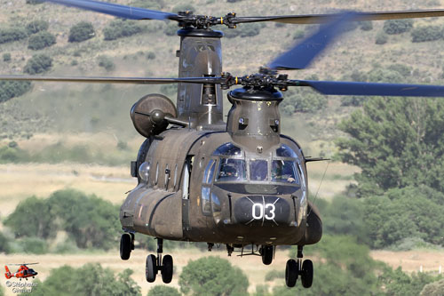 Hélicoptère CH47 Chinook de l'Armée de Terre espagnole (FAMET)