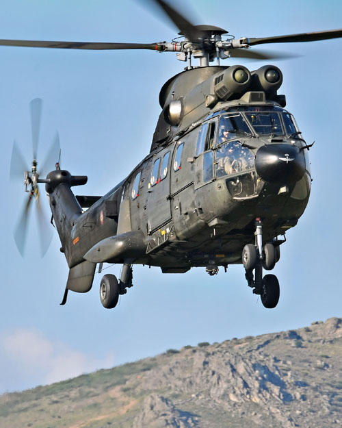 Hélicoptère AS332 SuperPuma de l'Armée de Terre espagnole