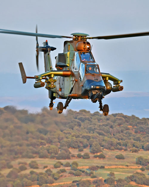 Hélicoptère d'attaque Tigre ET709 de l'Armée de Terre espagnole (FAMET)