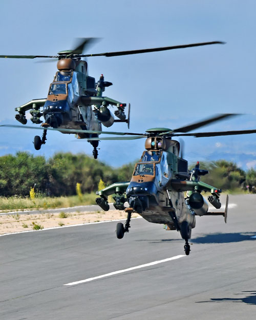 Arrivée de 2 hélicoptères Tigre