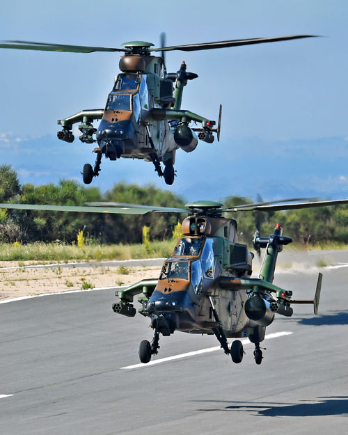 Arrivée de 2 hélicoptères Tigre