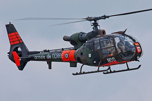 Hélicoptère SA342 Gazelle école de l'ALAT (Aviation Légère de l'Armée de Terre) française