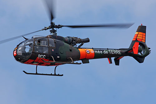 Hélicoptère SA342 Gazelle école de l'ALAT (Aviation Légère de l'Armée de Terre) française