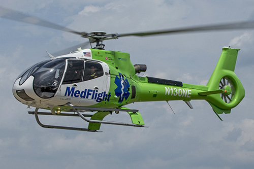 Hélicoptère EC130 N130NE MEDFLIGHT