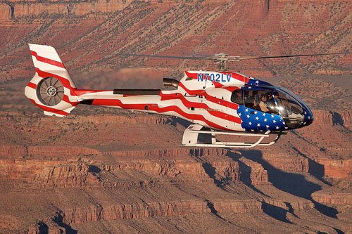 Hélicoptère EC130 N702LV Las Vegas Helicopters