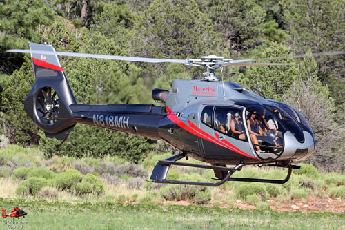 Hélicoptère EC130 N818MH Maverick Helicopters