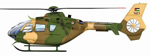 Hélicoptère EC635 Jordanie