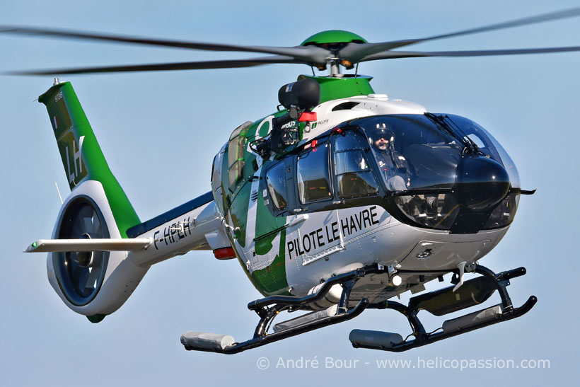 Hélicoptère H135 F-HPLH Pilote  Port du Havre
