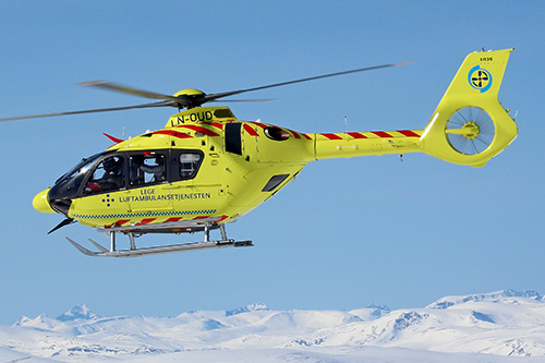 Hélicoptère H135 LN-OUD de LuftAmbulanceTjenesten, Norvège