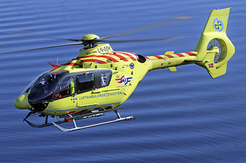 Hélicoptère EC135 LN-OOH de LuftAmbulanceTjenesten, Norvège