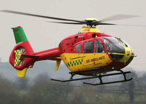 Hélicoptère EC135 G-KRNW Hampshire and Isle of Wight Air Ambulance, UK