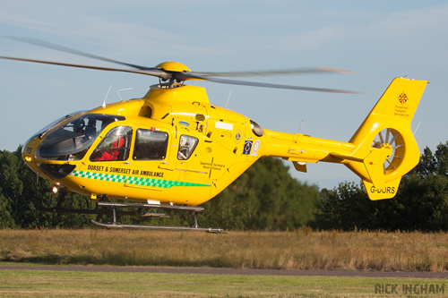 Hélicoptère EC135 G-DORS de Dorset & Somerset Air Ambulance, UK